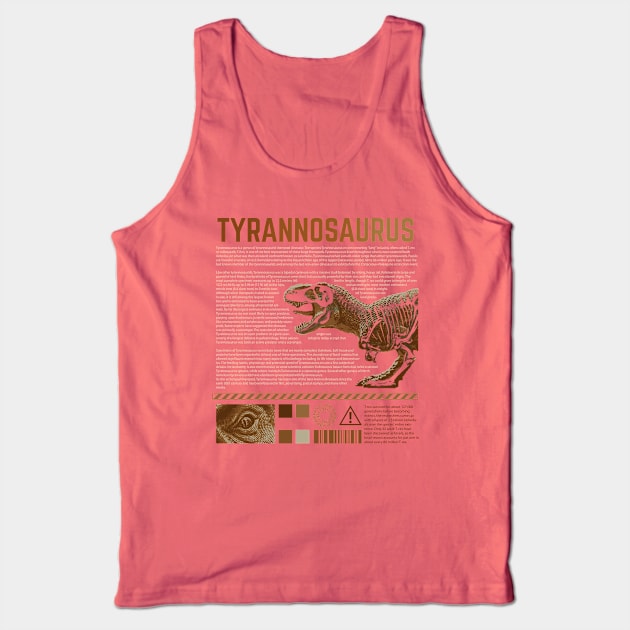 tyrannosaurus Tank Top by ismail shaleh